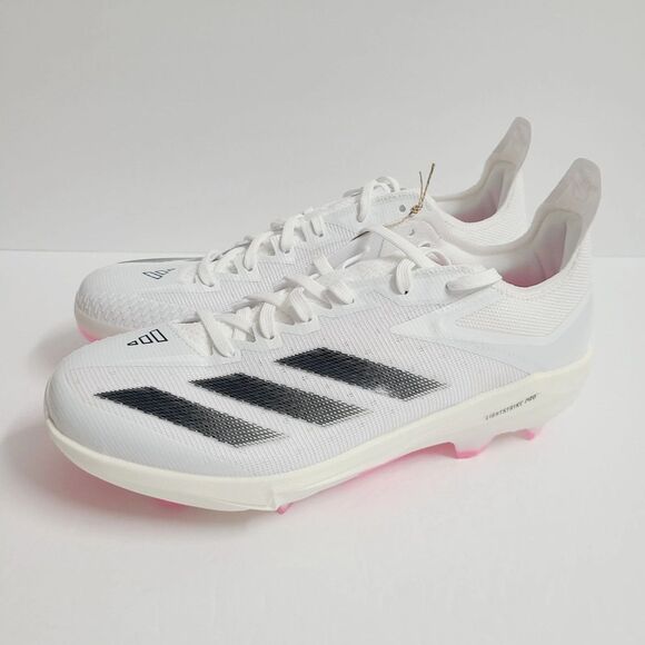 Adidas Adizero Electric+ T Baseball Cleats Men Size 14 Shoes White IF8488 NEW main image 3